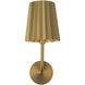 Alora Mood Plisse 1 Light 7 inch Aged Gold Bath Vanity Light Wall Light
