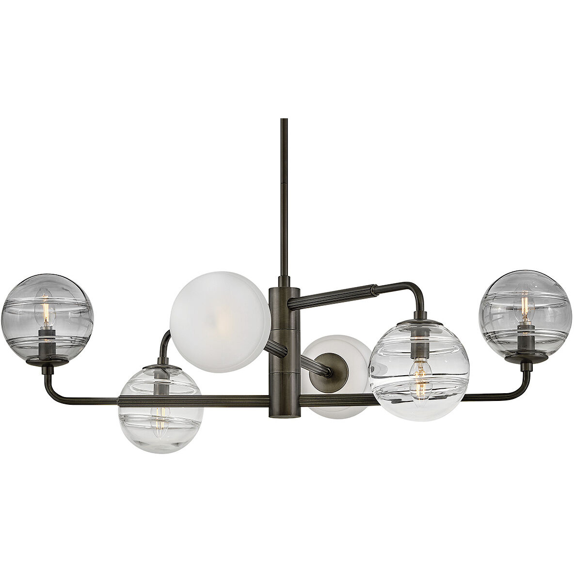 Oberon 6 Light 36.5 inch Black Oxide Chandelier Ceiling Light