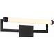 Clinton 1 Light 26.25 inch Matte Black Bathroom Vanity Light Wall Light