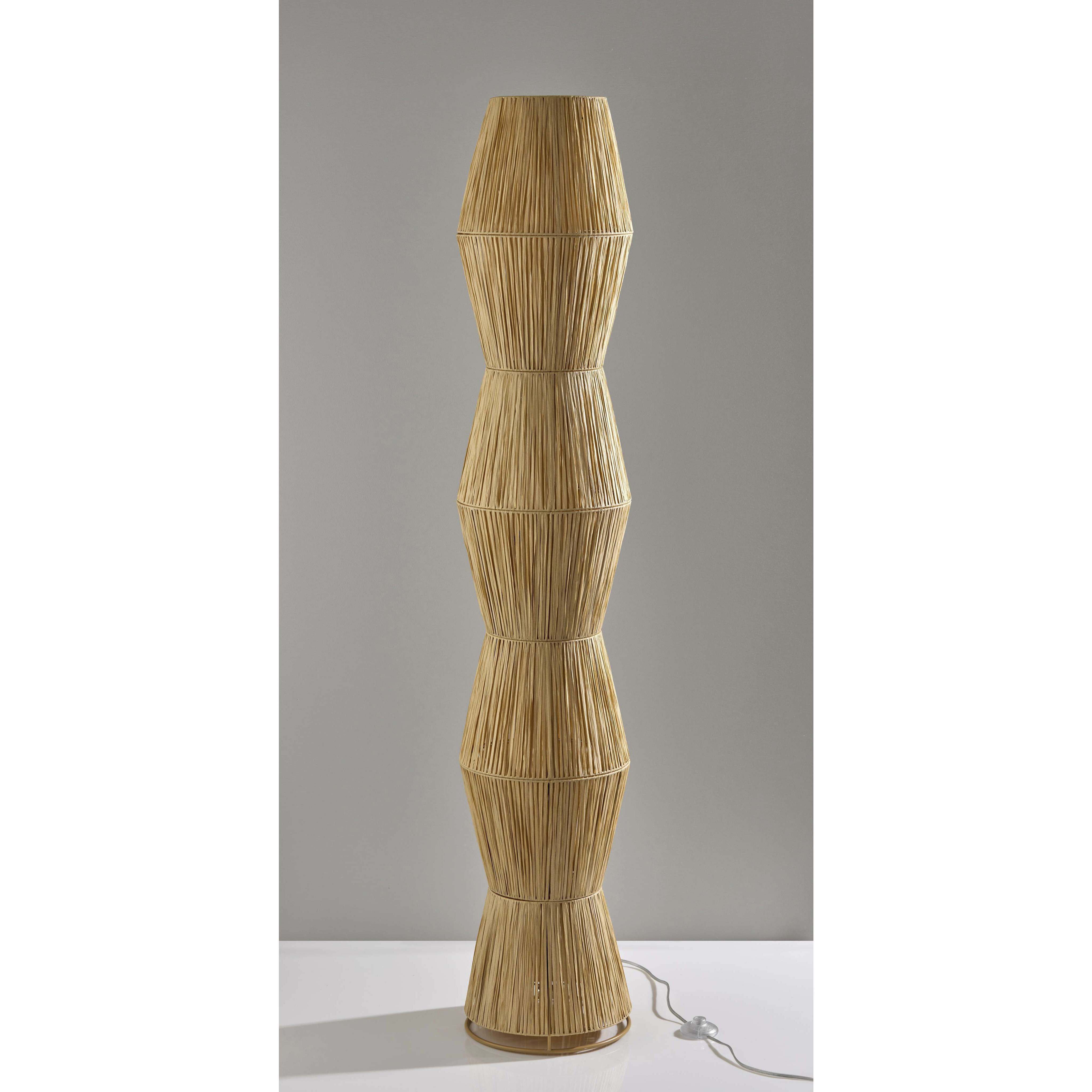 Renata 65.5 inch 40.00 watt Paper Raffia Floor Lantern Portable Light