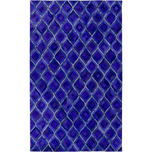 Houseman 36 X 24 inch Purple/Lavender Handmade Rug