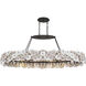 Ravelin 4 Light 48 inch Dark Bronze Linear Chandelier Ceiling Light