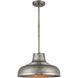 Kerin 1 Light 16 inch Zinc with Polished Nickel Pendant Ceiling Light