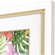 Waterside Green and Pink and Yellow Framed Art