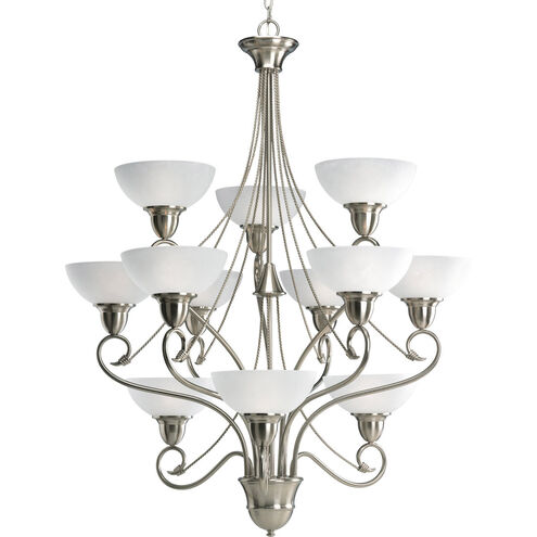Pavilion 12 Light 35 inch Brushed Nickel Chandelier Ceiling Light