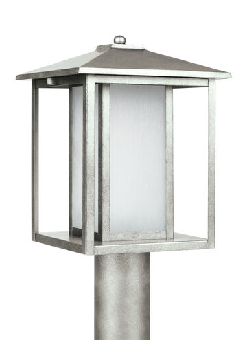 Hunnington 1 Light 15 inch Weathered Pewter Outdoor Post Lantern