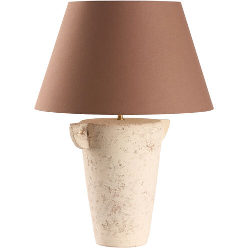 Amadeo 20.5 inch 100.00 watt White/Cream Table Lamp Portable Light