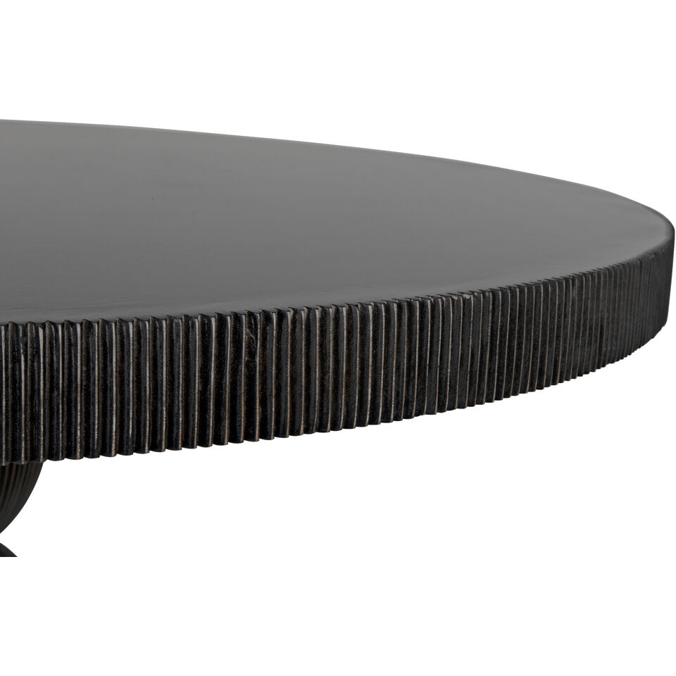 Portobello 40 X 40 inch Hand Rubbed Black Dining Table