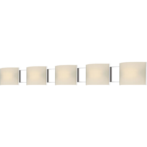 Pannelli LED 52 inch Chrome Vanity Light Wall Light in White Opal