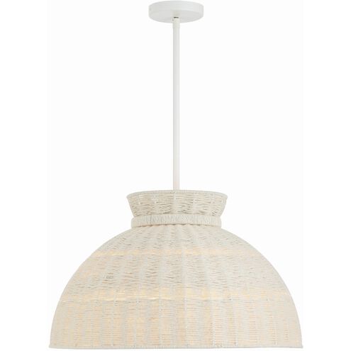 Reese 4 Light 22 inch Matte White Chandelier Ceiling Light