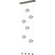 Abacus LED 22.3 inch Ink Ceiling-to-Floor Pendant Ceiling Light in Cool Grey