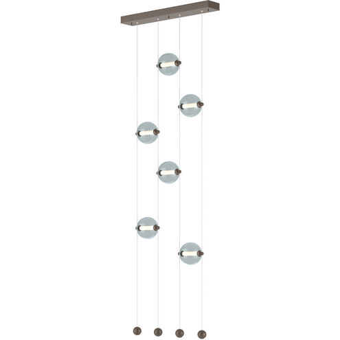 Abacus LED 22.3 inch Ink Ceiling-to-Floor Pendant Ceiling Light in Cool Grey