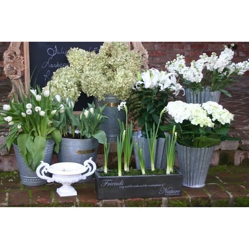 French Pleat Galvanized Planter