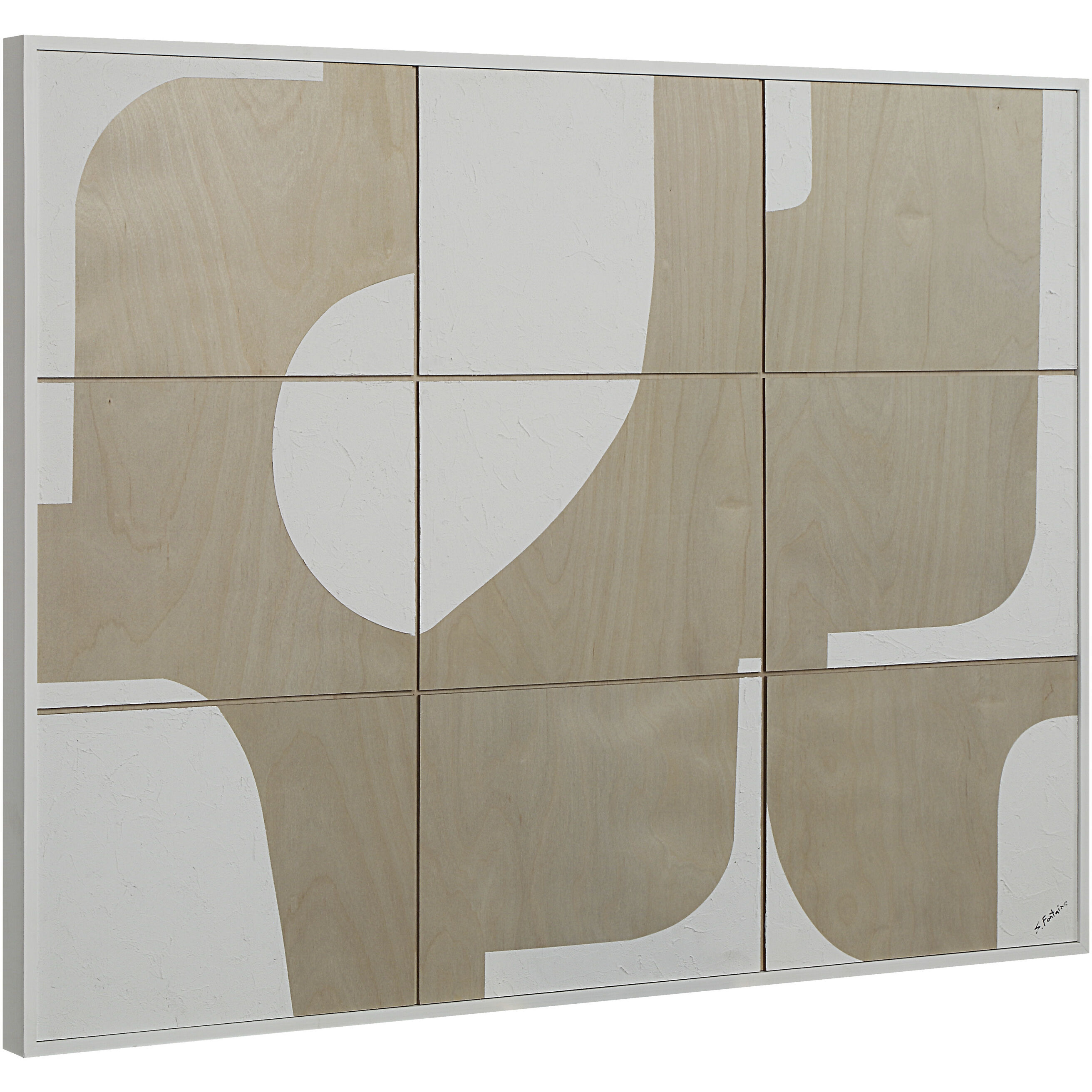 Erula Matte White Wall Art