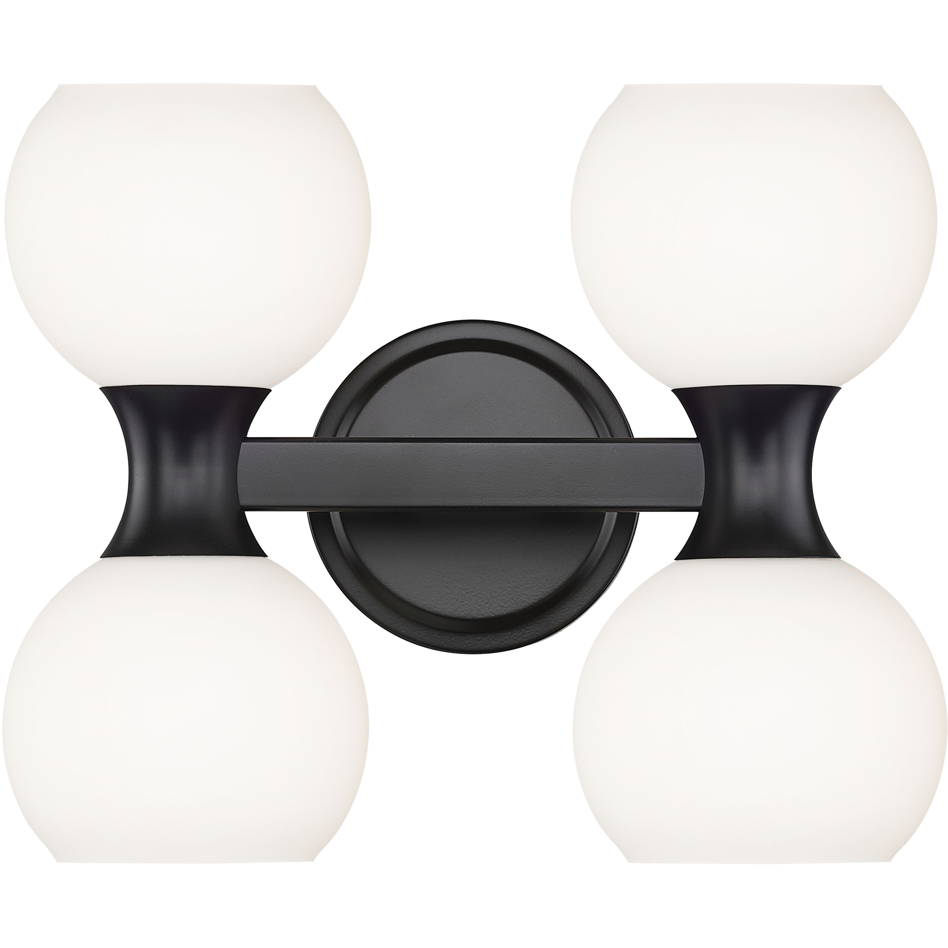 Z Lite 494 8V MB Artemis 8 Light 35 inch Matte Black Bathroom