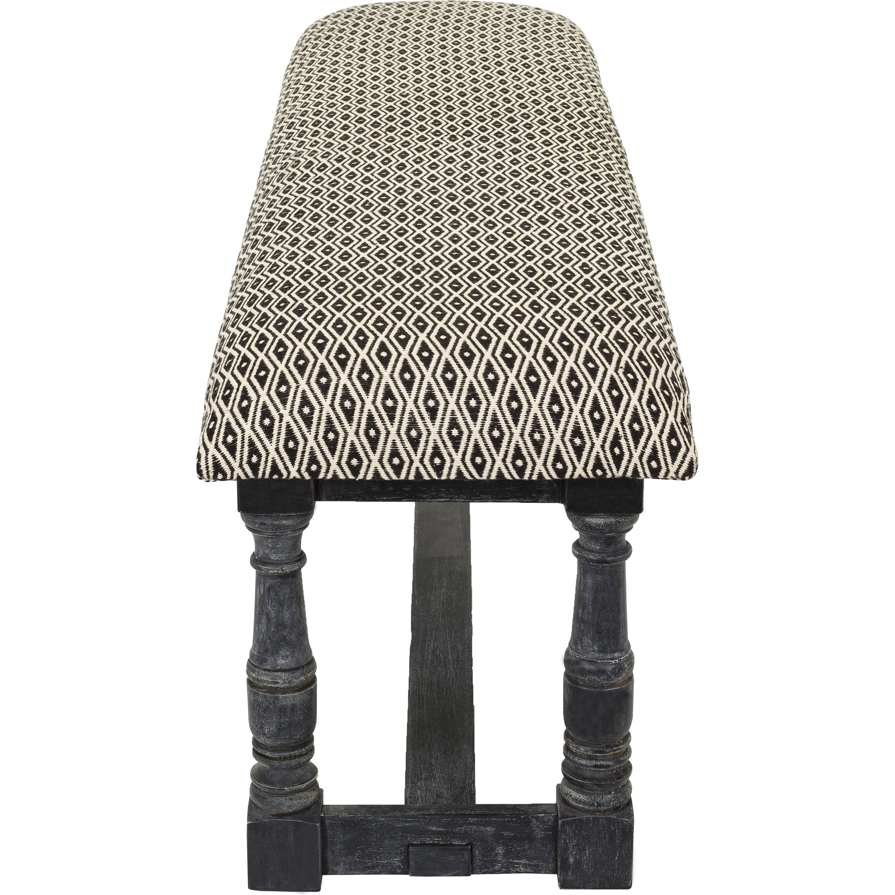 Avalanche Dark Grey Upholstered Bench