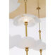 Barbara Barry Petaluma LED 32 inch Soft Lacquered Brass Cascading Chandelier Ceiling Light