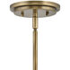 Arti 1 Light 7.75 inch Heritage Brass Indoor Pendant Ceiling Light