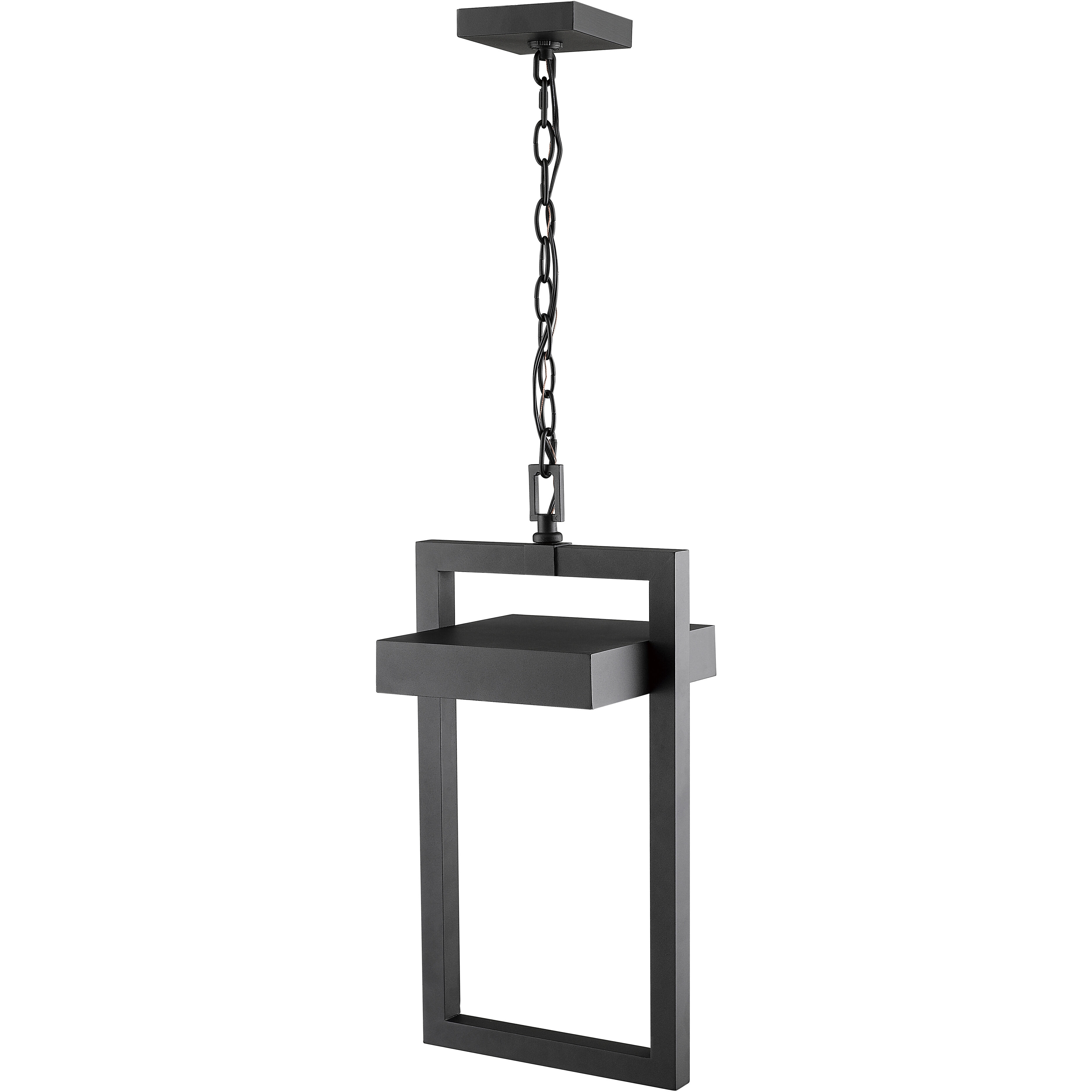 Luttrel LED 10.5 inch Black Outdoor Chain Mount Ceiling Fixture