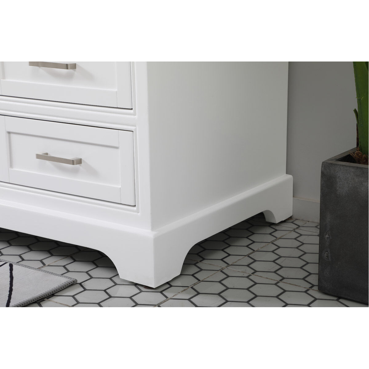 Americana 60 X 22 X 35 inch White Vanity Sink Set