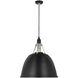 Thomas O'Brien Gunner LED 22 inch Black and Polished Aluminum Pendant Ceiling Light