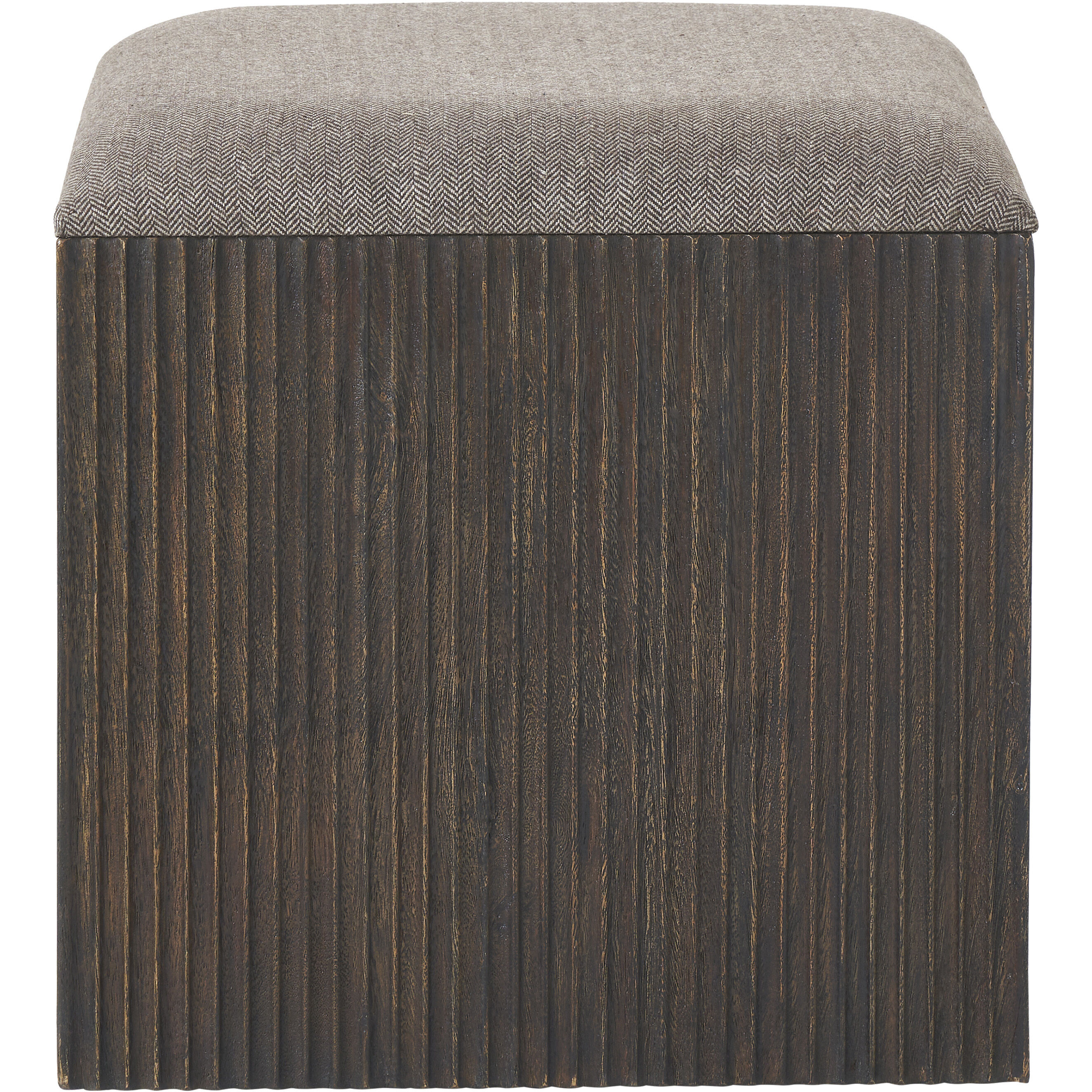 Tristan 18 inch Walnut Stool