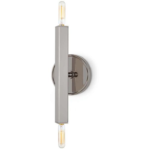 Viper 2 Light 5 inch Polished Nickel Wall Sconce Wall Light