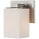 Capri 1 Light 6 inch Brushed Nickel Wall Sconce Wall Light, Luz Studio