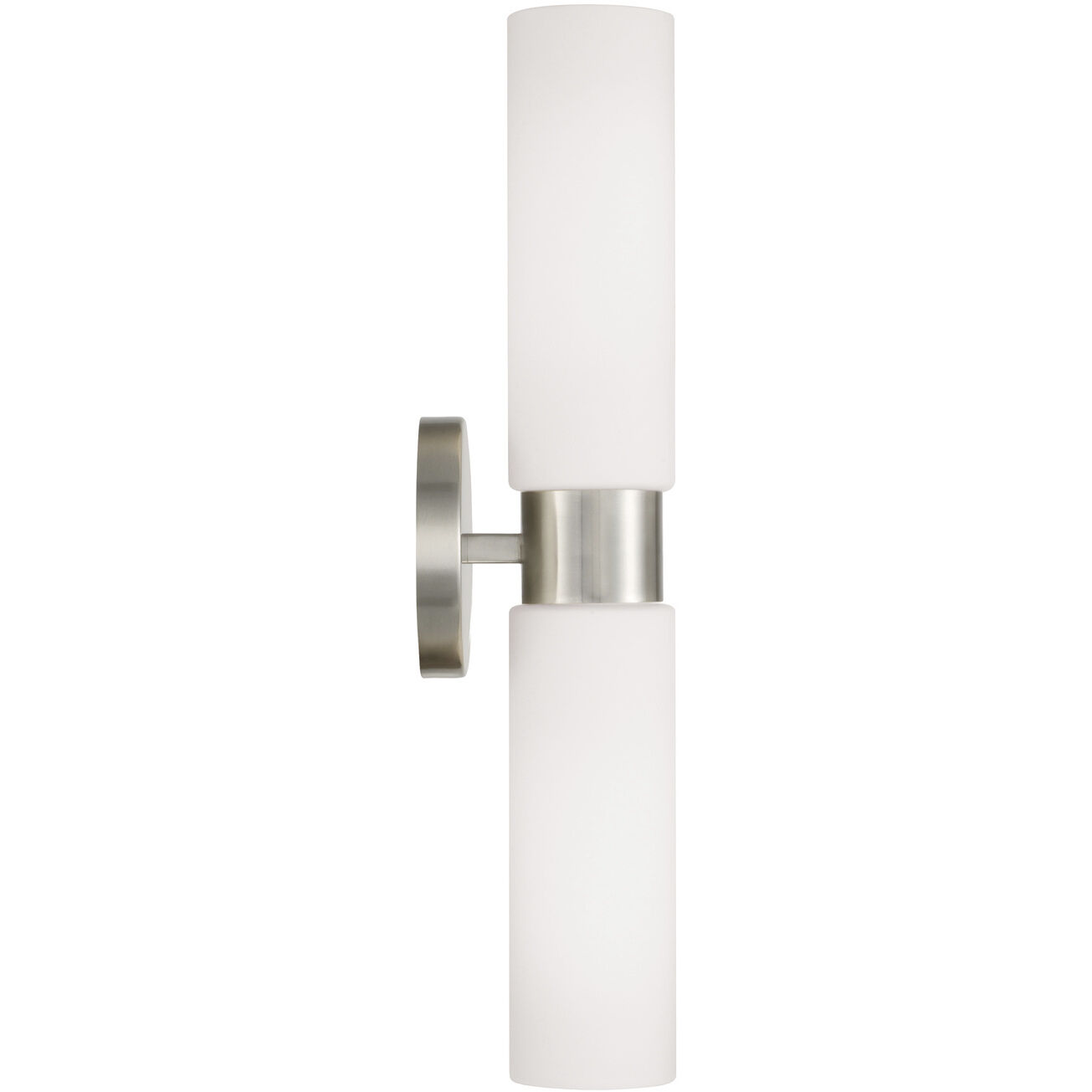 Theo 2 Light 5 inch Brushed Nickel Sconce Wall Light
