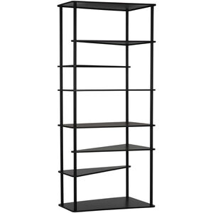 Everest Matte Black Bookcase