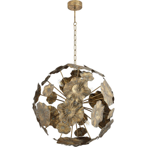 Masai 4 Light 25 inch Antique Brass Pendant Ceiling Light