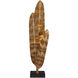 Musa 62 inch 9 watt Vintage Brass/Black Floor Lamp Portable Light
