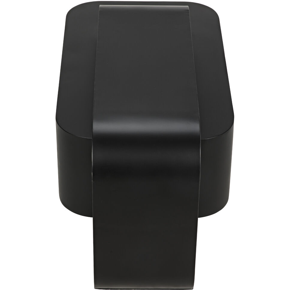 Nodum 45 X 24.5 inch Matte Black Accent Table