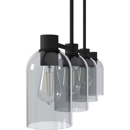 Lochemeade 4 Light 38 inch Natural Iron Linear Chandelier Ceiling Light