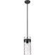 Fontaine 1 Light 6.5 inch Matte Black Pendant Ceiling Light