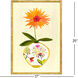 Gilded Garden II Pink and Blue and Green and White Framed Art, The Studio