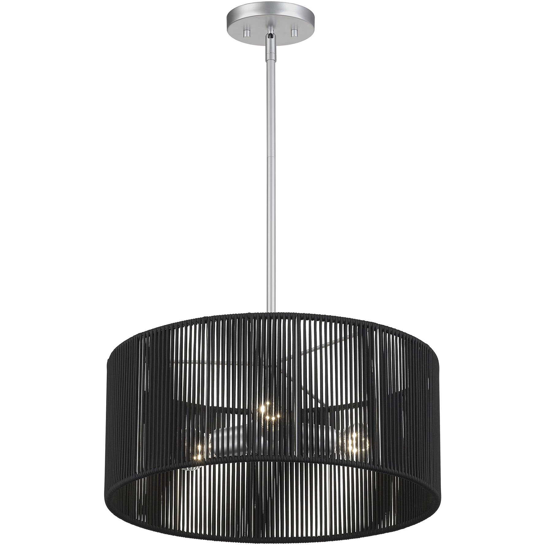 Acordia 3 Light 18 inch Painted Nickel Pendant Chandelier Ceiling Light