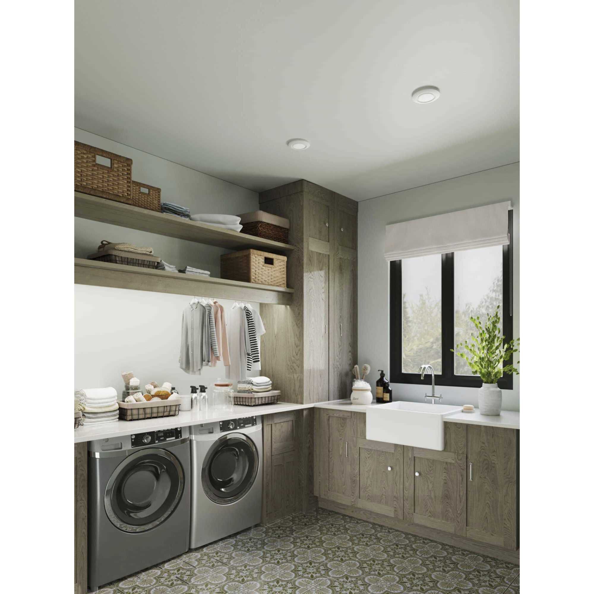 Emblem LED 7.25 inch Satin White Flush Mount Ceiling Light in Matte White, Progress LED