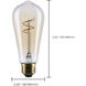 Lumos LED ST19 E26 3.5 watt 120 2000K LED, LED Filament