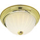 Brentwood 2 Light 11 inch Polished Brass Flush Mount Ceiling Light