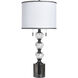 Coralie 35 inch 60 watt Hayla Silver Table Lamp Portable Light