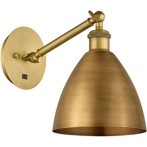 Ballston Dome 1 Light 8 inch Polished Nickel Sconce Wall Light