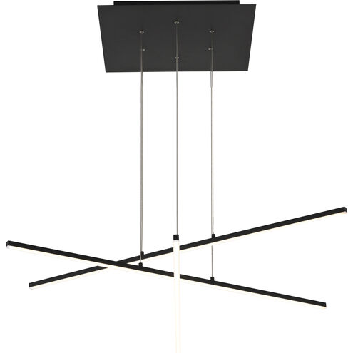 Canada LED 46 inch Matte Black LED Chandelier Ceiling Light