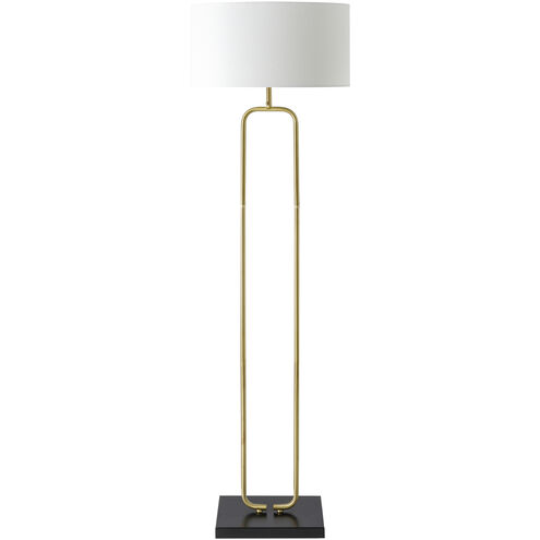 Molto 62.5 inch 100 watt Metallic - Brass Accent Floor Lamp Portable Light