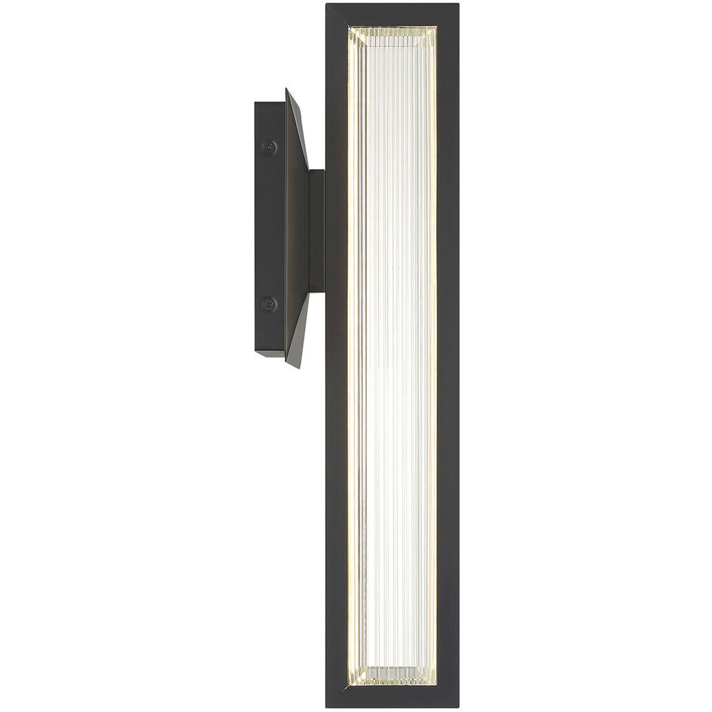 Aelin LED 18 inch Matte Black Outdoor Wall Sconce
