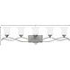Brooke 5 Light 41.5 inch Antique Nickel Vanity Light Wall Light