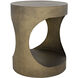 Eclipse 26 X 22 inch Aged Brass Side Table, Round