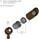 Issac 12v 8.00 watt Bronze Accent Spot Light in Non-LED