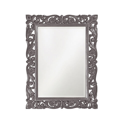 Chateau 42 X 31 inch Glossy Charcoal Wall Mirror