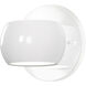 Flux LED 4.75 inch Gloss White Wall Sconce Wall Light